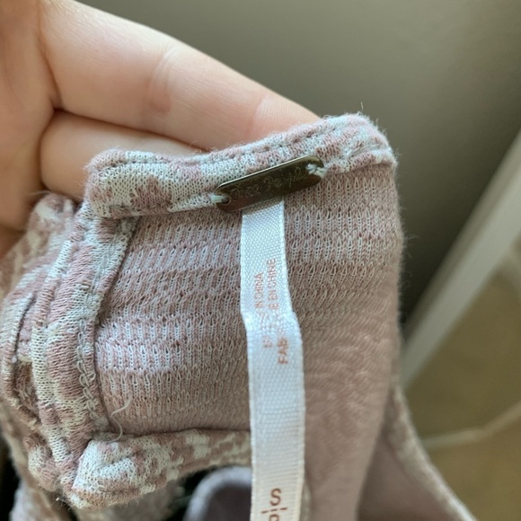 Free People Rhinestone Fit and Flare Pink Dress Size Small - Picture 5 of 7